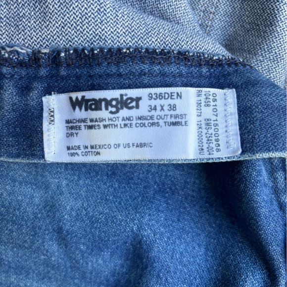 Vintage 90s Wrangler Denim Jeans Extra Long - Picture 5 of 6